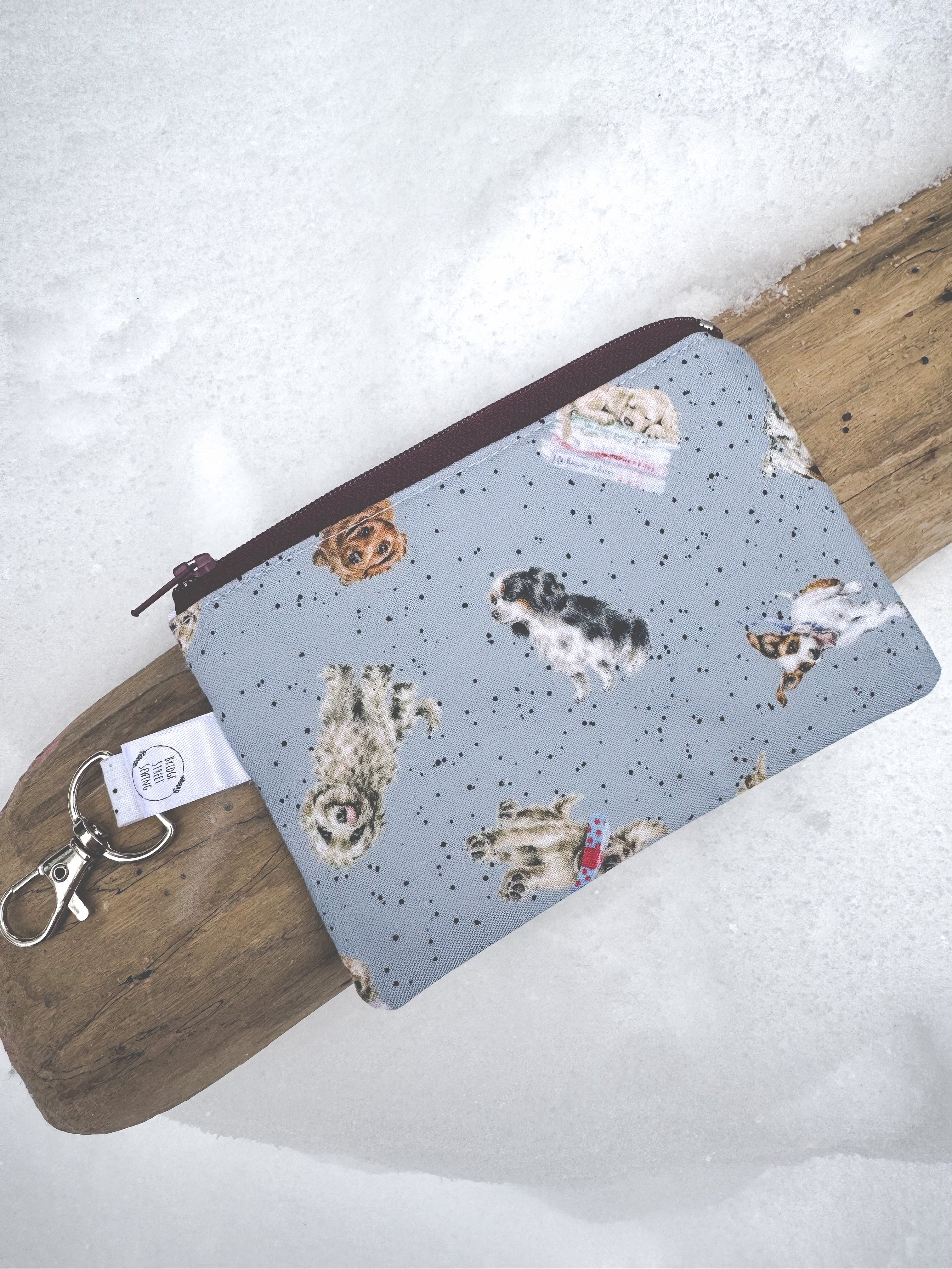 Dogs Clip On Change Purse