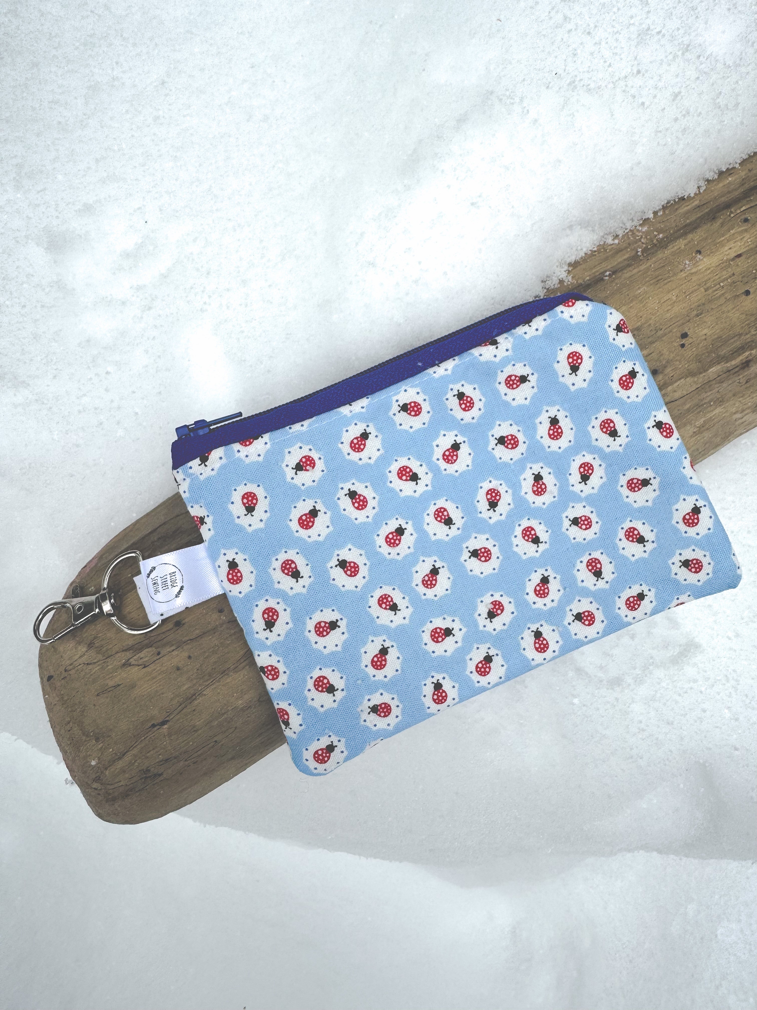 Lady Bugs Clip On Coin Purse