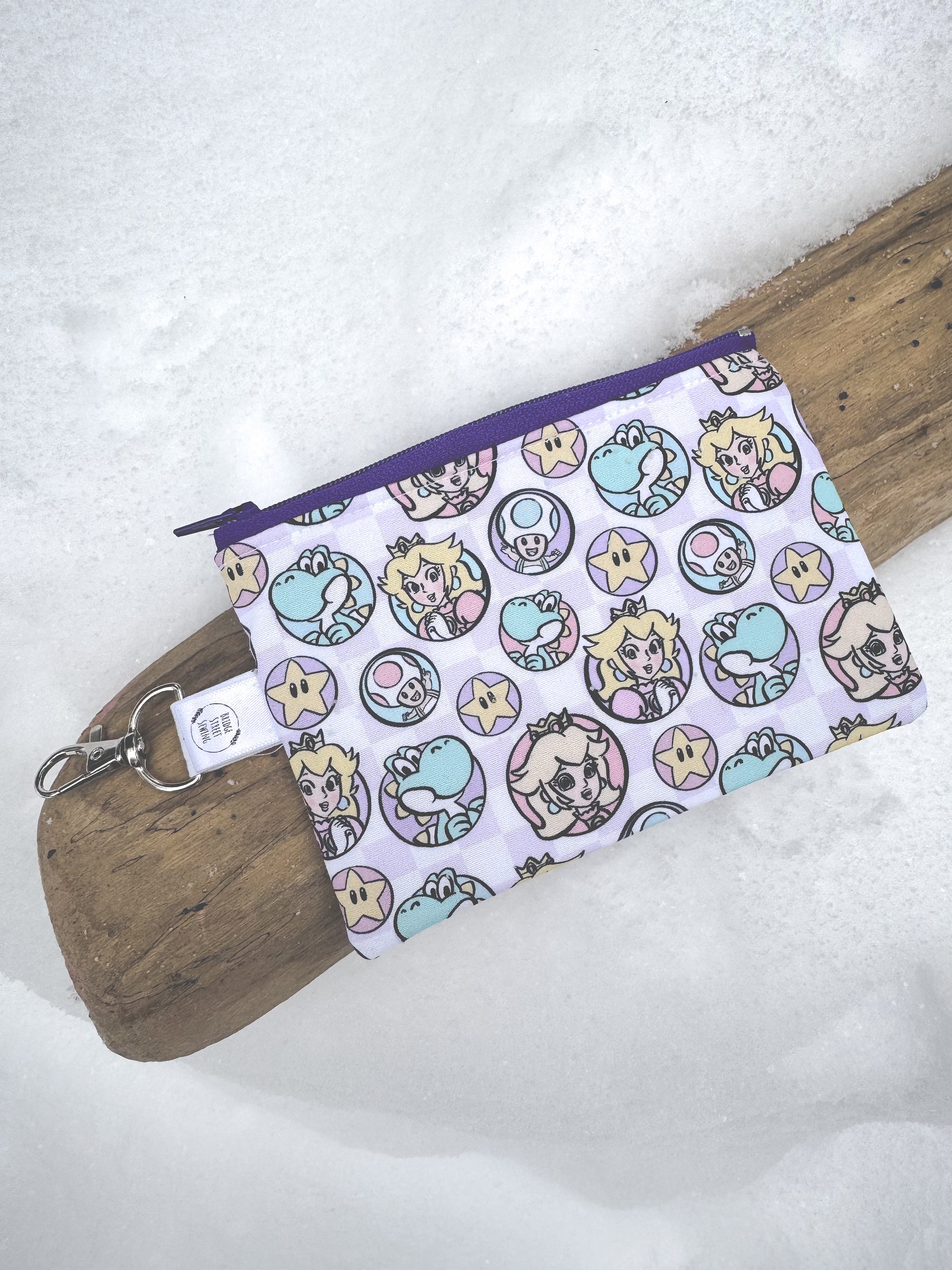 Princess Peach & Toad Clip On Change Purse